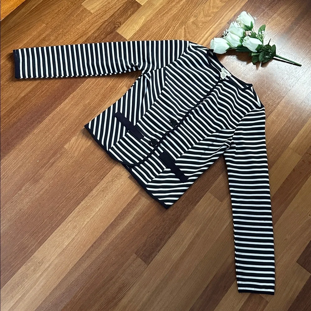 Toska Navy and White Striped Top - Picture 1 of 6